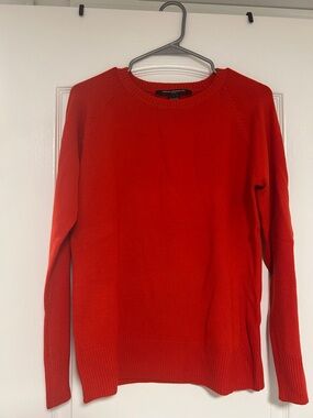 French Connection Bright Red Crewneck Sweater